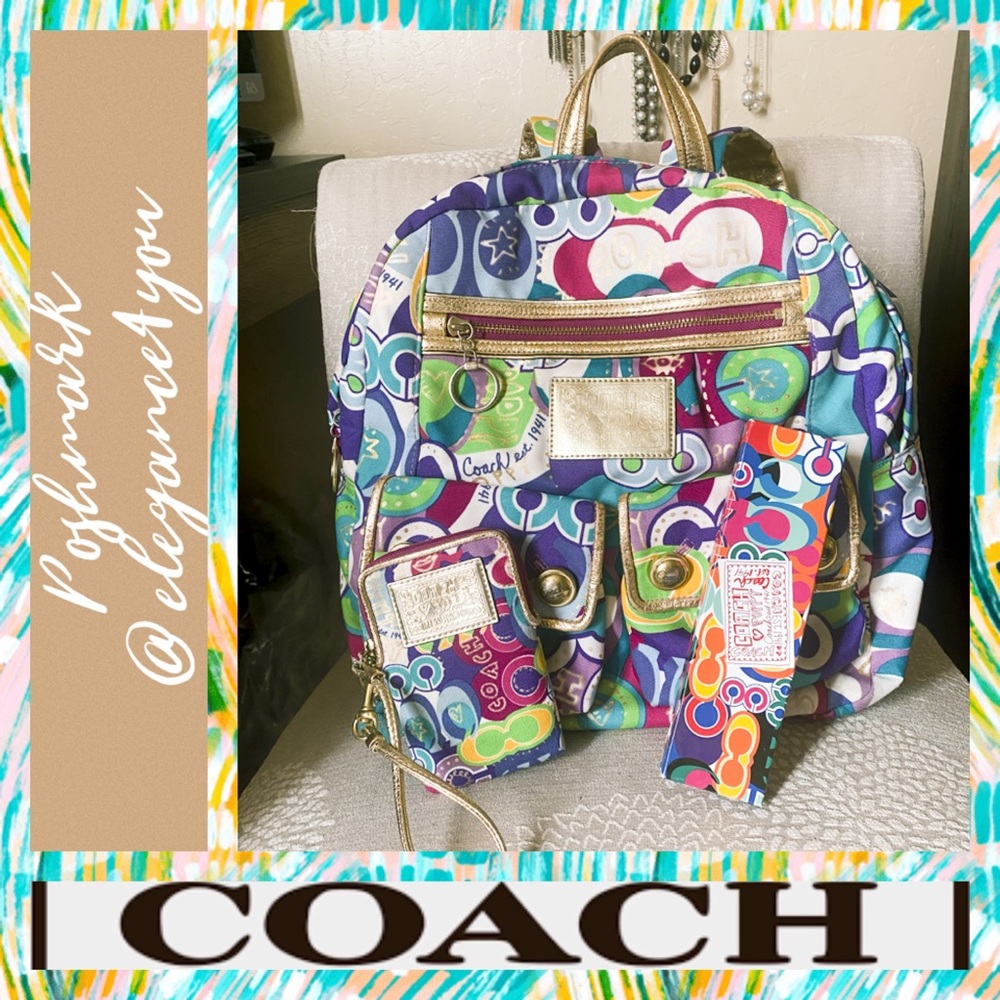 ✨COACH✨HOST PICK✨Ultra RARE Poppy Set!